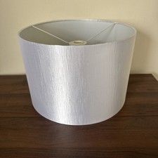 Silver textured  Drum Large