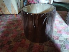 New Large Brown Lampshade,Faux