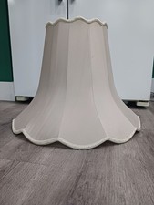 Vintage beige Fabric Scalloped