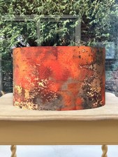 Abstract Rust Lampshade