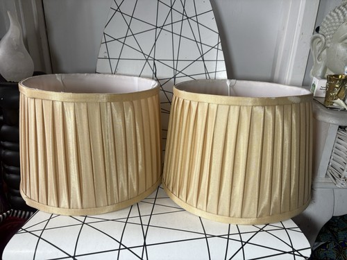 Pale gold pleated - pale,