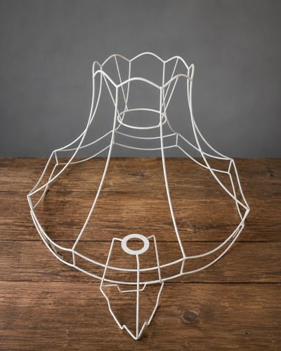 Vintage wire lampshade frame - wire,