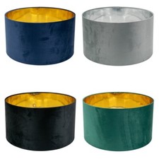 Velvet Lampshade Ceiling Light