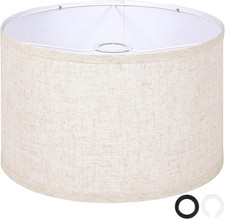 OUTON Beige Large Drum Lamp