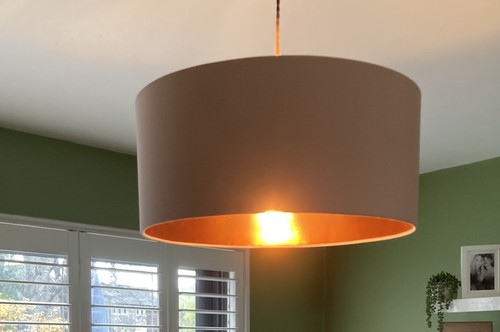 Large lamp shade pink blush - lamp,