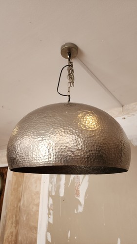 Large dome silver light - silver,