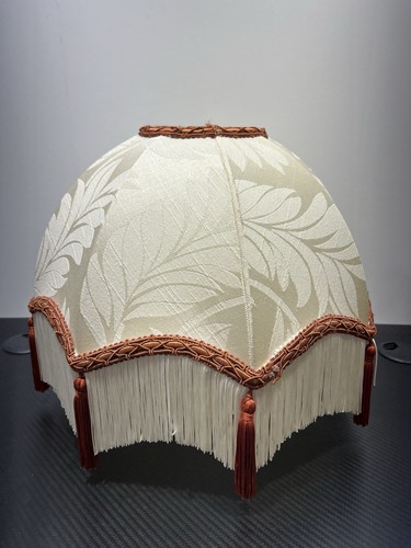 Vintage large cream - large, damask