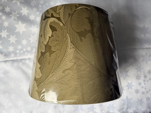 Large gold leaf lampshade - gold, drum