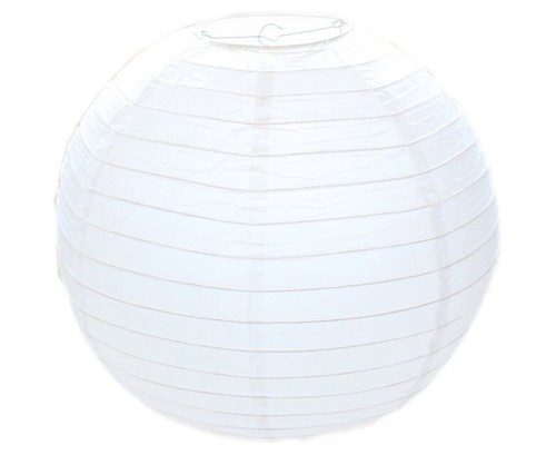 Large white paper round - white,