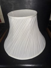 Vintage Large White Pleated