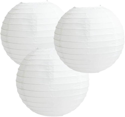 Large white paper round - paper,