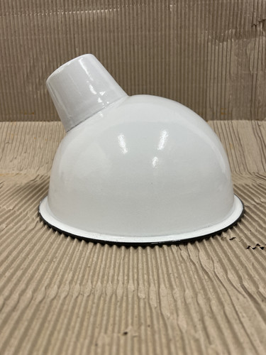 Large white enamelled angled - white,